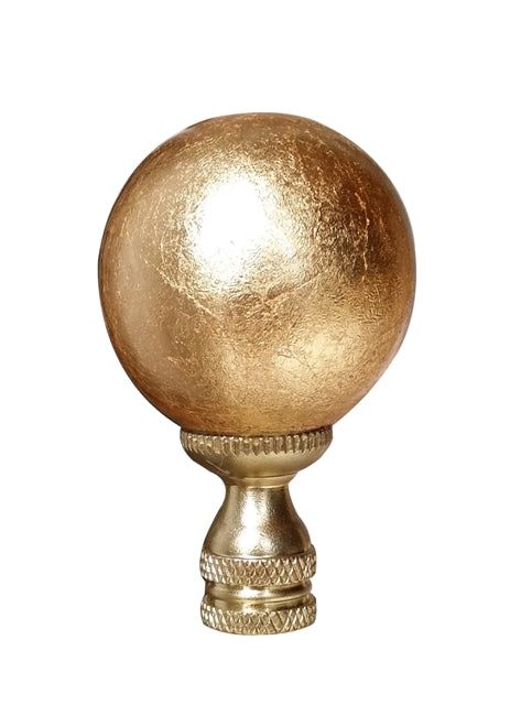 Gold lamp finial sales
