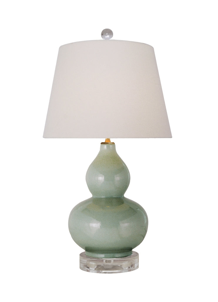 ValueLights Athena Ceramic Aqua Mermaid Shell Scallop Bedside Table Lamp With Tapered Lampshade - Bulb Included
