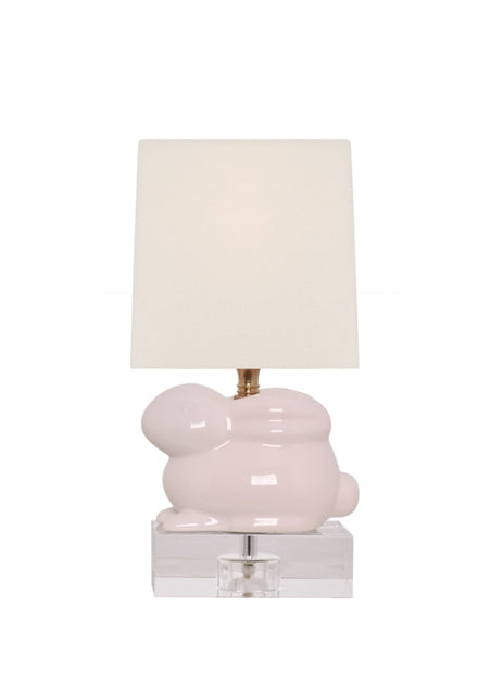 Pink bunny lamp sales